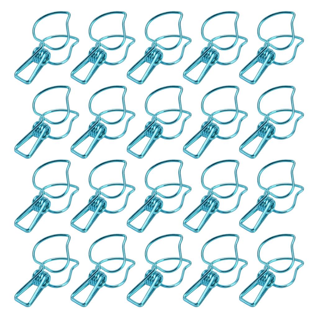 20Pcs Clips Multifunctional Strong Hollow Spring Clip for Clothes Drying Sealing Small Clip