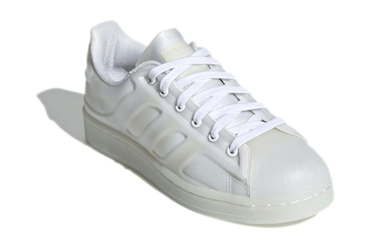 Adidas Originals SUPERSTAR Futureshell J Low top Kids' Skateboarding Shoes Nude White H00834