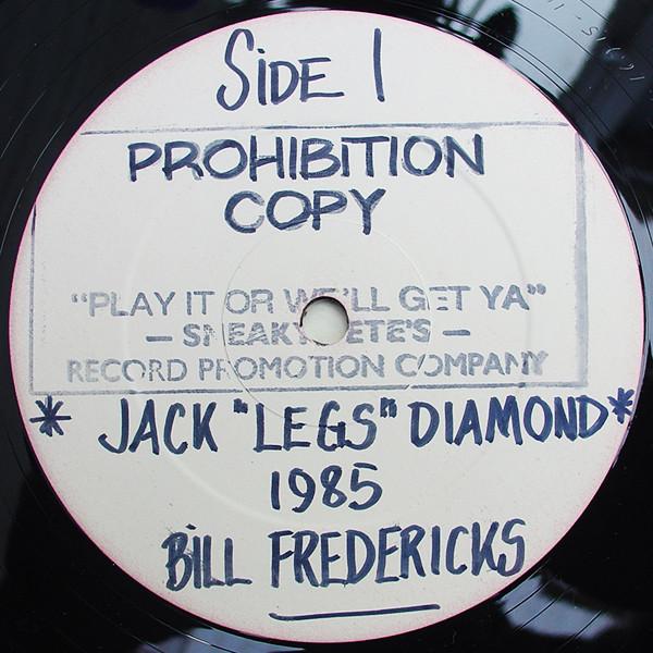 

12inch Record BILL FREDERICKS Jack Legs Diamond 12TOU1 Touch Records 1985 Canada Dance Electronica Used