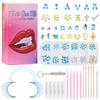 Dental Diamond Tooth Decoration, Tooth Diamond Tool Diy Set, Tooth Sticker, Diamond Love Horse Eye Decoration