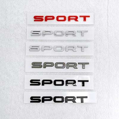 3D ABS Red Black Logo Sport Emblem Letters Car Trunk Badge For L320 L494 Sport Sticker Accessories