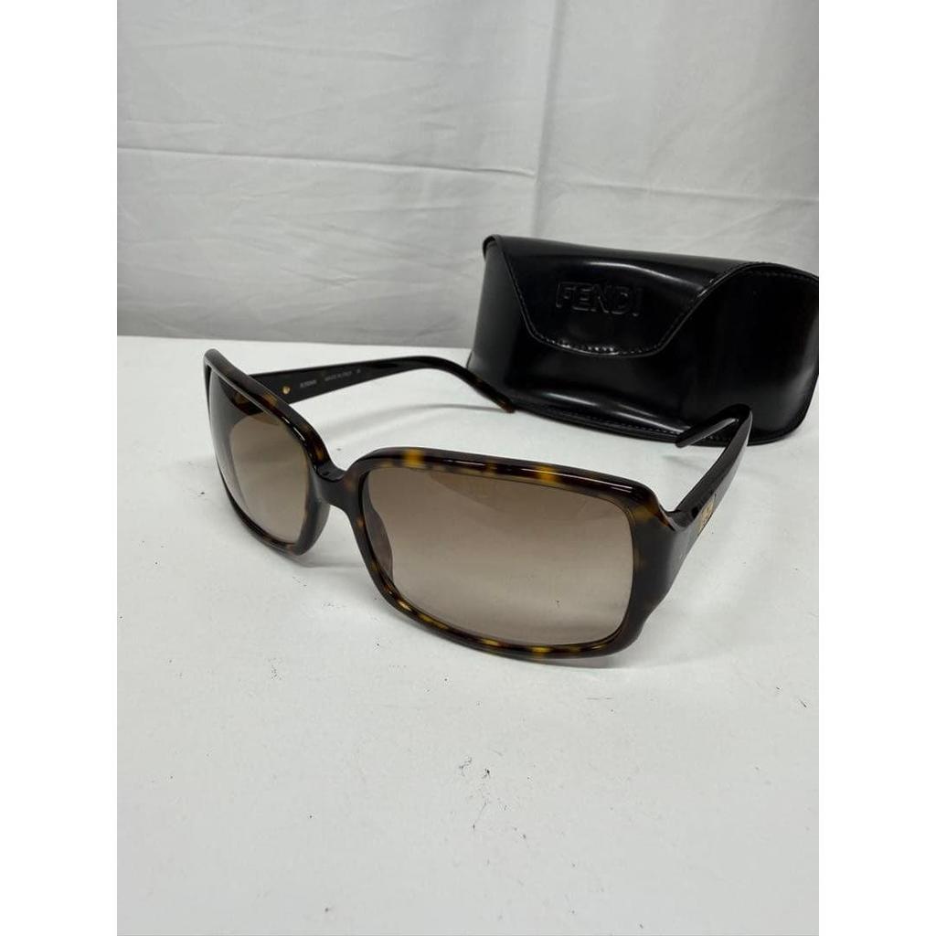 Used FENDI square sunglasses with case