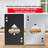 Playing Card Shape Ace Of Spades Bottle Opener Credit Card Style Stainless Steel Home Beer Opener