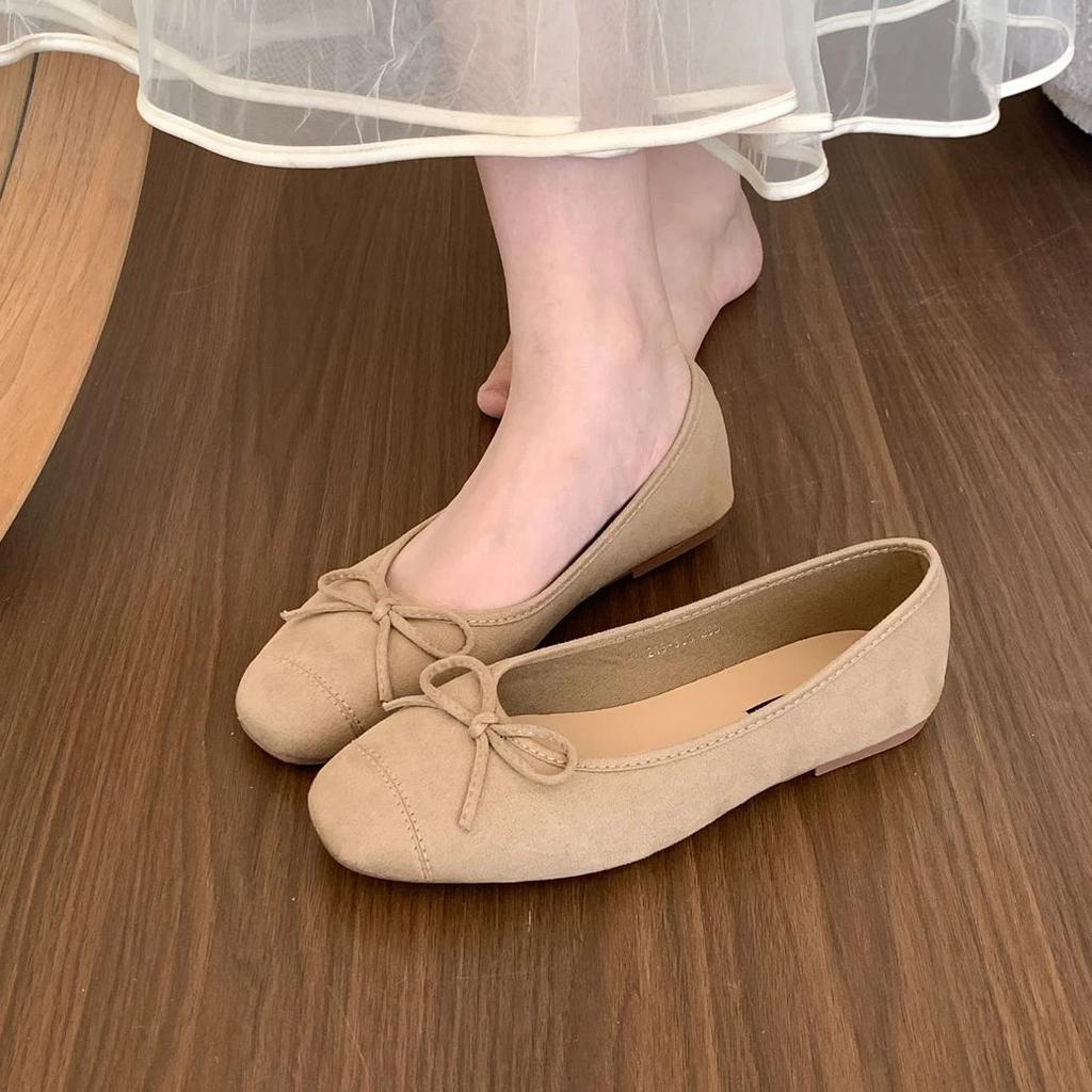 Fashion Bailamos New Women Flat Shoes Fashion Shallow Slip On Ladies Elegant Ballerinas Shoes Soft Flat Heel Round Toe Boat Shoes