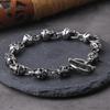 Skeleton Motorcycle Rider Rope Trendy Men's and Women's Skeleton Retro Punk Bracelet