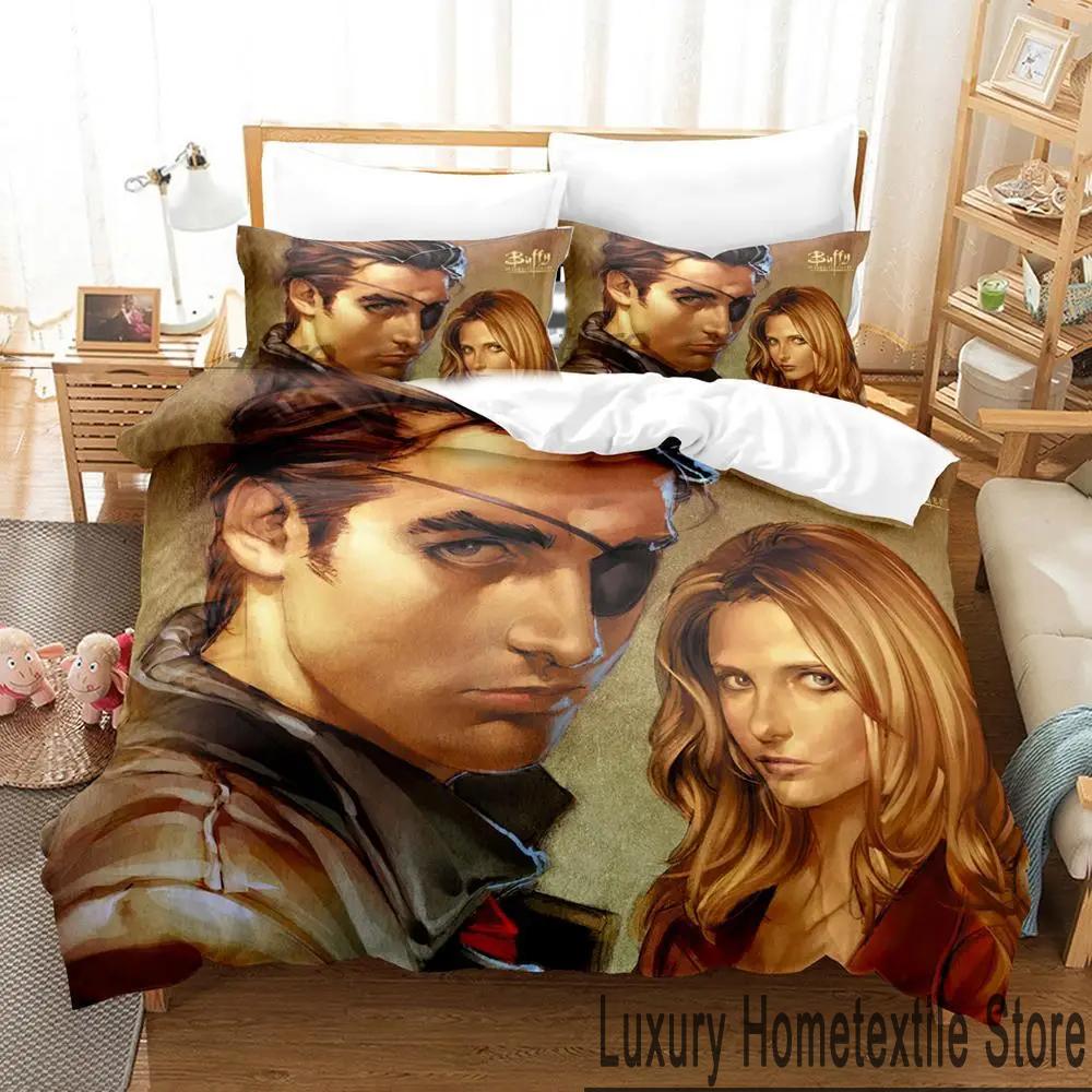 3D Print Buffy The Vampire Slayer Bedding Set Boys Girls Twin Queen King Size Duvet Cover Pillowcase Bed Boys Adult