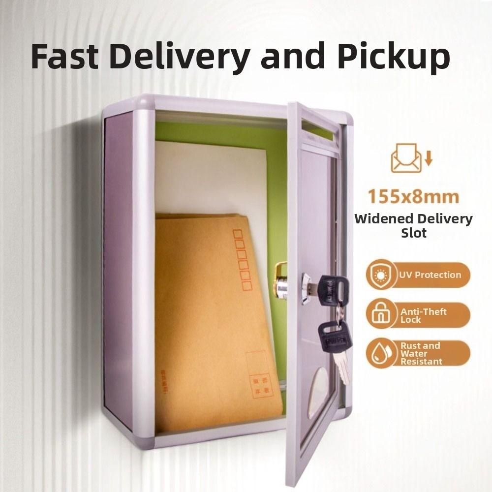 Wall Mounted Suggestion Mailbox Secure Complaint Box Storage Organizer Express Inbox Tree