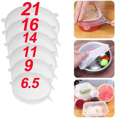Couvercles en Silicone Extensibles Frais Résistants à la Chaleur Réutilisables Ajustement Universel pour Bol Pot Poêle Micro-ondes Réfrigérateur Rangement Étanchéité