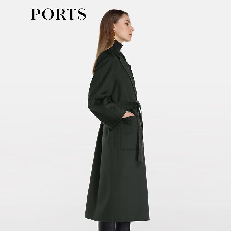 PORTS Women's Cashmere Long-Sleeve Mid-Length Coat