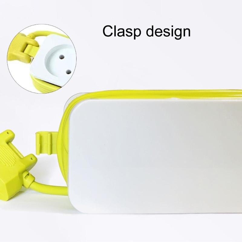 Portable 3Outlet Power Strips With Double Type C USB Port For Fast Charging Outlet Splitter Power Outlet Adapter