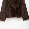Womens Short Faux Fur Coat Reversible Fall Winter Stylish Loose Fit Collar Jacket