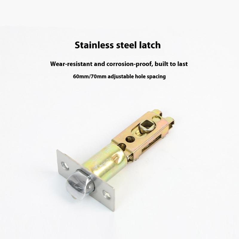 Modern Alloy Passage Door Locks Matte Black Finish Alloy Easy Installation Kits With Keys Plate Screws