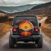 Sunrise Mountain Scenery Tire Cover - Vibrant Landscape Design, All-Season Durable Protection For Off-Road Vehicles, Campers, An