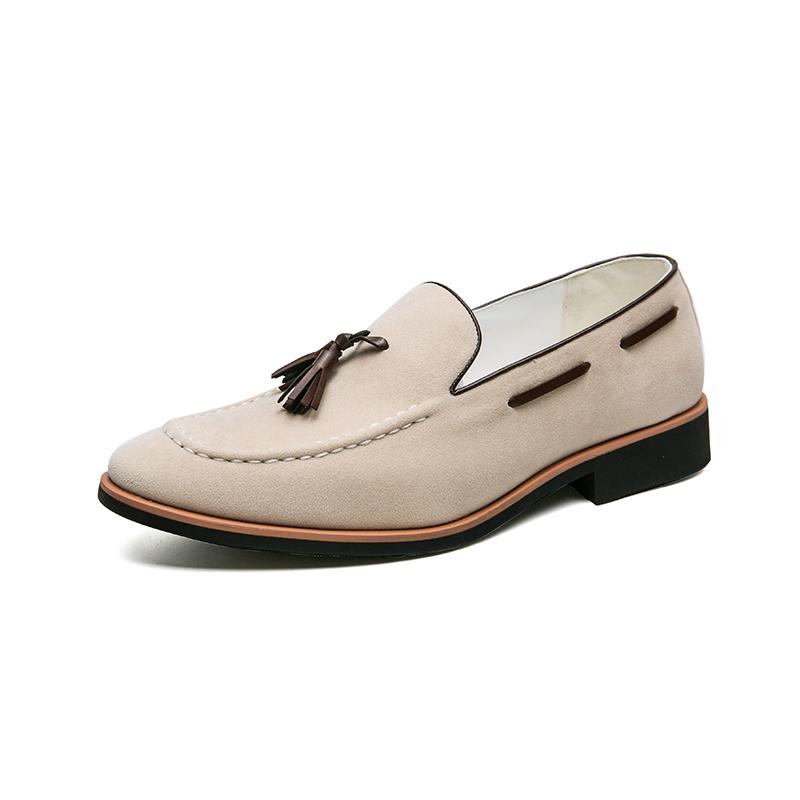 Mote Herre Tassel Loafers Sko Slip on Kjøring Semsket Moccasiner Herre Komfortable Lærsko for Menn Utendørs Mote Mann Fritidssko