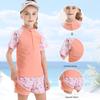 Nome prodotto rivisto: "Costume da Bagno Due Pezzi Zhuoyue 2026 a Manica Corta per Bambine, Età 3-6 Anni – Con Pantaloncini per Bambini"