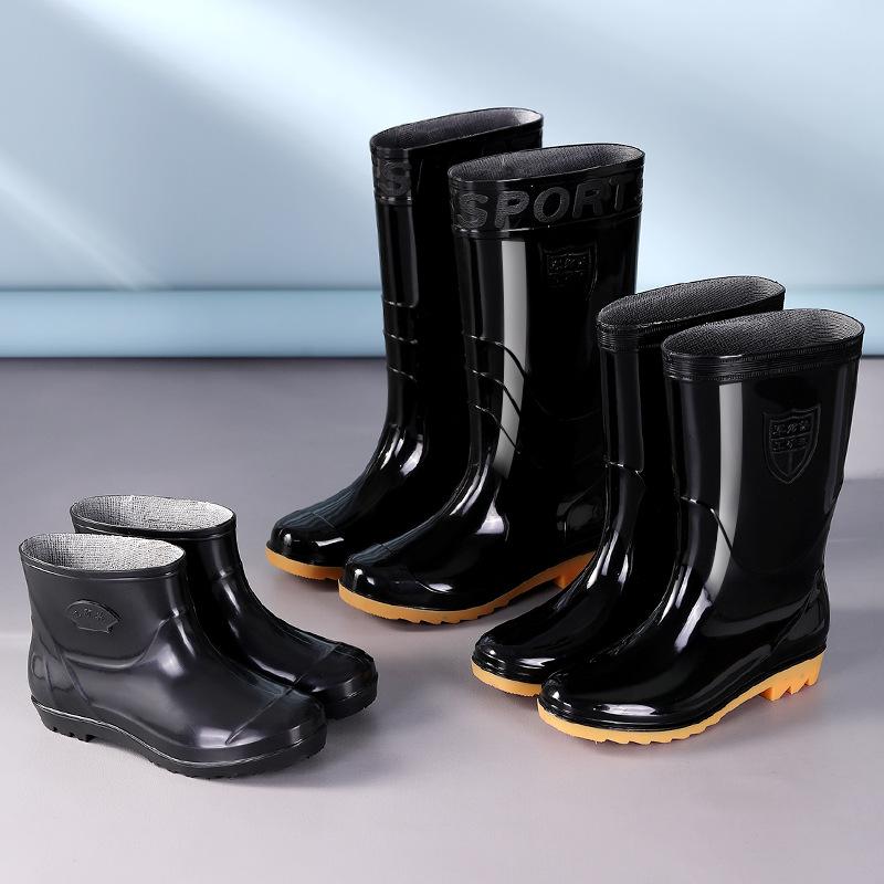 Tall multi-functional rain boots are non-slip, wear-resistant and waterproof, suitable for middle-aged men, suitable for outdoor and