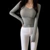 New ArriVals Open Run Women Slim FiT V Neck Ribbed T shirT