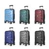 Large Capacity Lightweight Suitcase with Combination Lock & Silent Wheels, ABS+PC Material, All-Aluminum Drawbar for Simple Travel