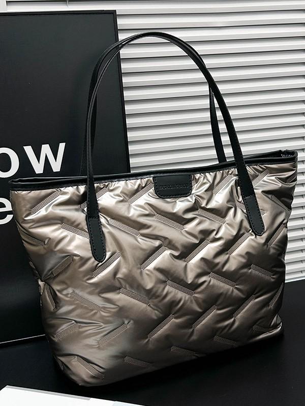 Autumn/Winter Versatile Large Capacity Cotton Tote - Trendy Shoulder & Hand-Held Bag