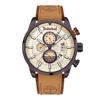 Callahan Series Watch Quartz Movement Beige Dial Chronograph Outdoor Sports American Vintage Men Watches TDWGF2102604