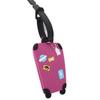 Luggage tag for travel, suitcase, plane, PINK