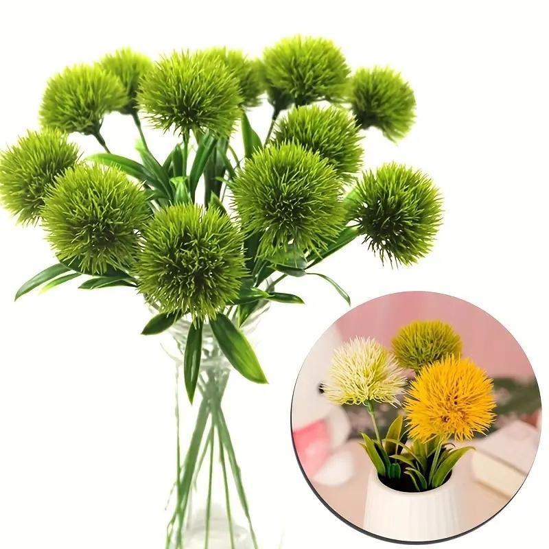 10Pcs Dandelion Artificial Flowers Fake Dandelions Bouquet Boho Home Vase Room Garden Decoration Simulation Plants Wedding Decor