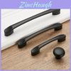 Luxurious Matte Black Nickel Kitchen Cabinet Handle With Vintage European Style