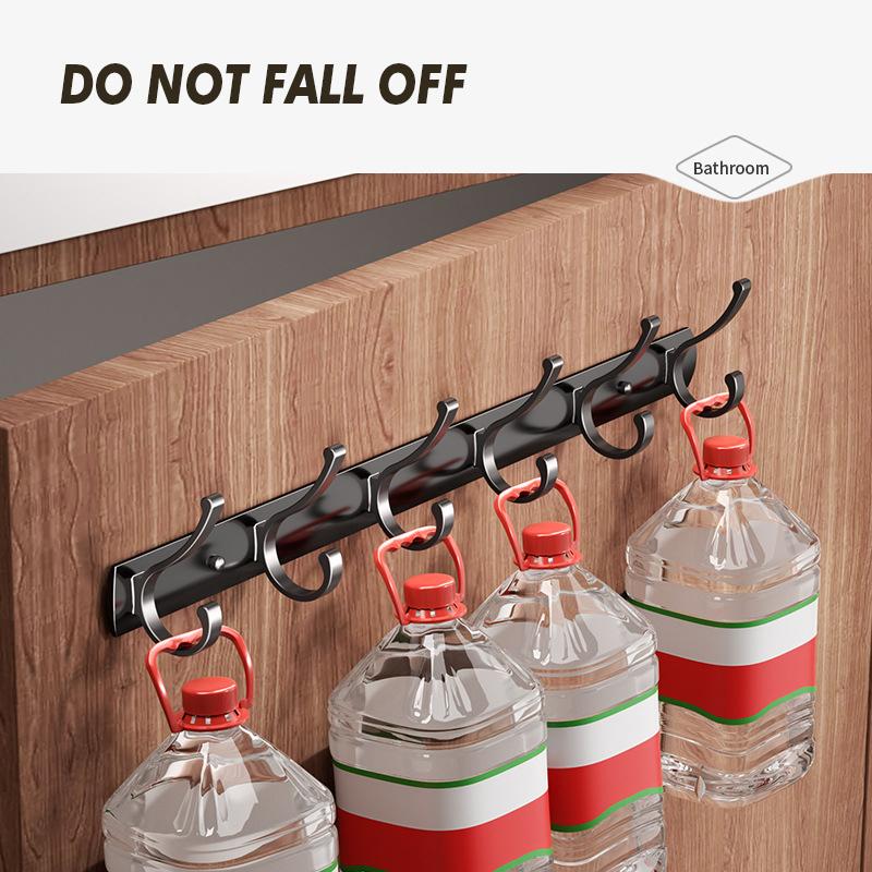 Nástěnný závěsný věšák na oblečení s vysokou nosností do ložnice, šatny bez vrtání děr