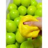 Handgefertigter knuspriger Zitronen-Stressball zum Quetschen, Farbwechselnder Mango-Squishy Fidget Ball, ASMR Sensorisches Stressabbau-Spielzeug