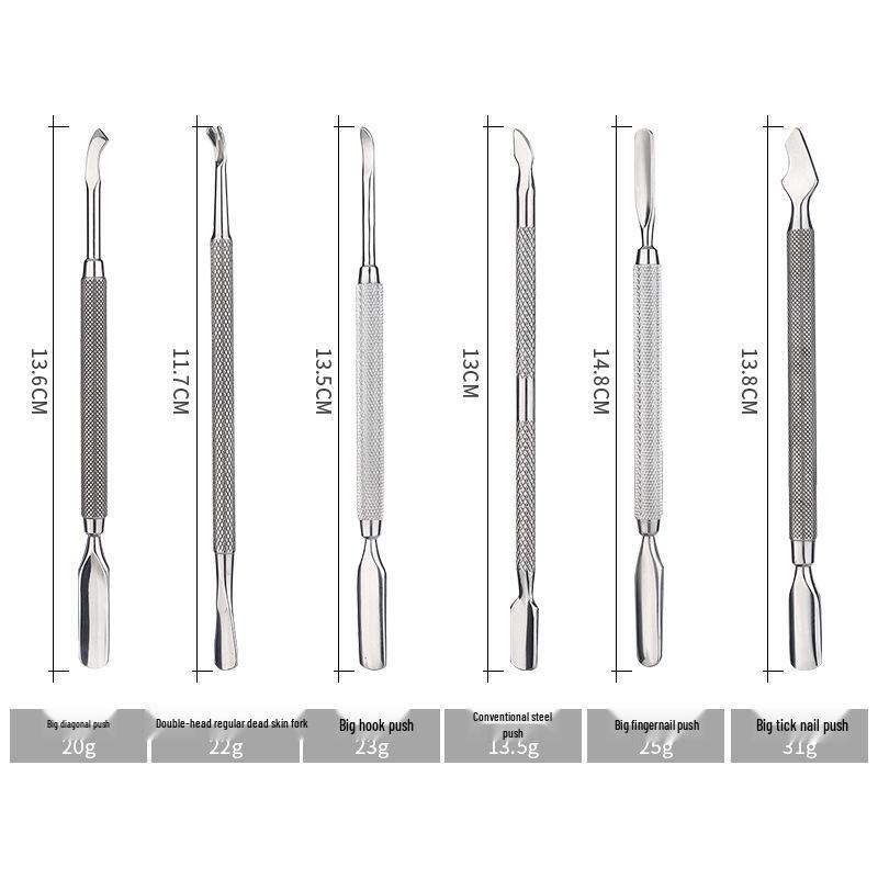 Doppelköpfiger Nagelhautschieber & Nagelschaber aus Edelstahl