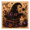 Easy DIY Faux Pearl Painting Projects Halloween Art Kit, Witch Ghost Bead Kits Spooky Pumpkin Diamond Craft Set for Adults, Handmade Wall Decor Crafts