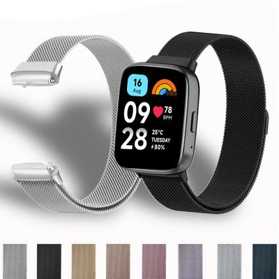 Metallarmband für Xiaomi Redmi Watch 3 Active/Lite Ersatzarmband Magnetisches Mailänder Schlaufenarmband redmi watch 3 active band