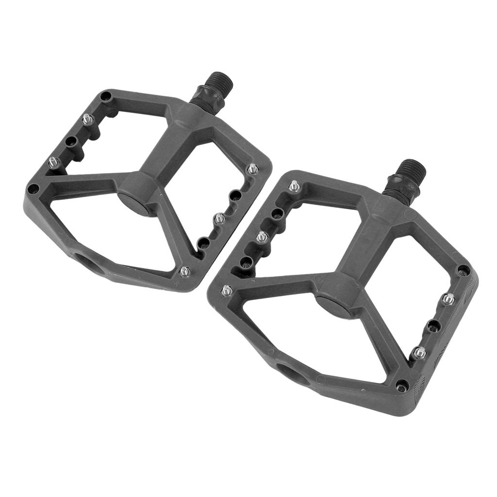 1 Pair of Cycle Pedals Replacement Nylon Fiber 2 Bearing Non Slip Mountain Cycling Accessories Lake