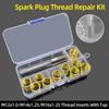 Universal Spark Plug Thread Hole Repair Tools M10/M12/M14 Metal Thread Inserts With Tap For Generators Car Repair Coil Tools Kit