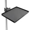 X-STYLE Microphone Stand Tray, Metal, Microphone, Music Stand, Accessory Tray, for Sheet Music, Smartphone, Tuner, Picks, Etc., Black (228168mm)