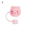 1PC Creative Reusable Silicone Straw Plug Splash Proof Drinking Dust Cap Dust-proof Straw Tips Cover Cup Accessory Kitchen Tool
