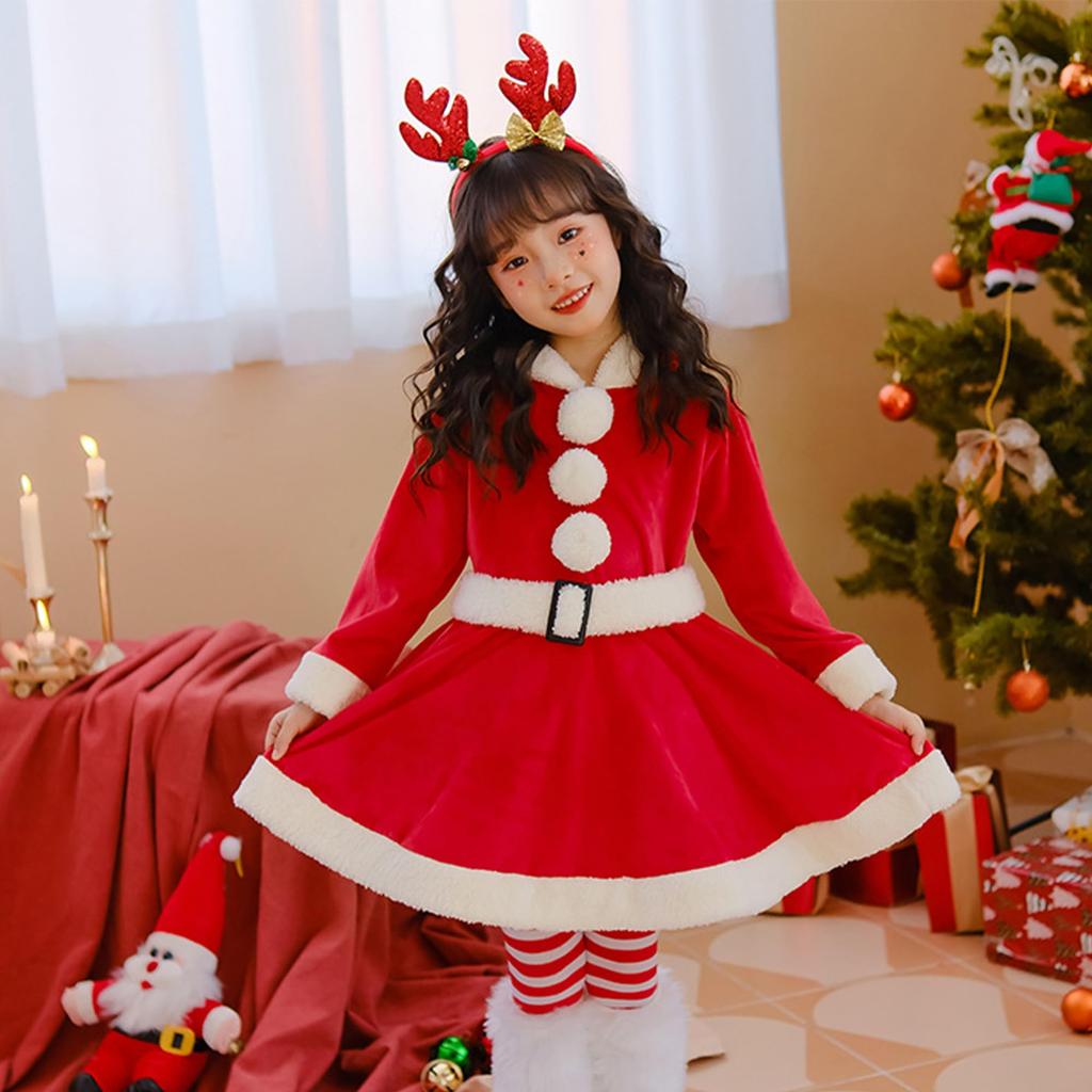 Santa Claus Christmas Santa Cosplay Santa Cloak Santa Claus Santa Christmas Eve Disguise [ChicFlow] Costume, Cape, Costume, Cape, Costume, Kids'