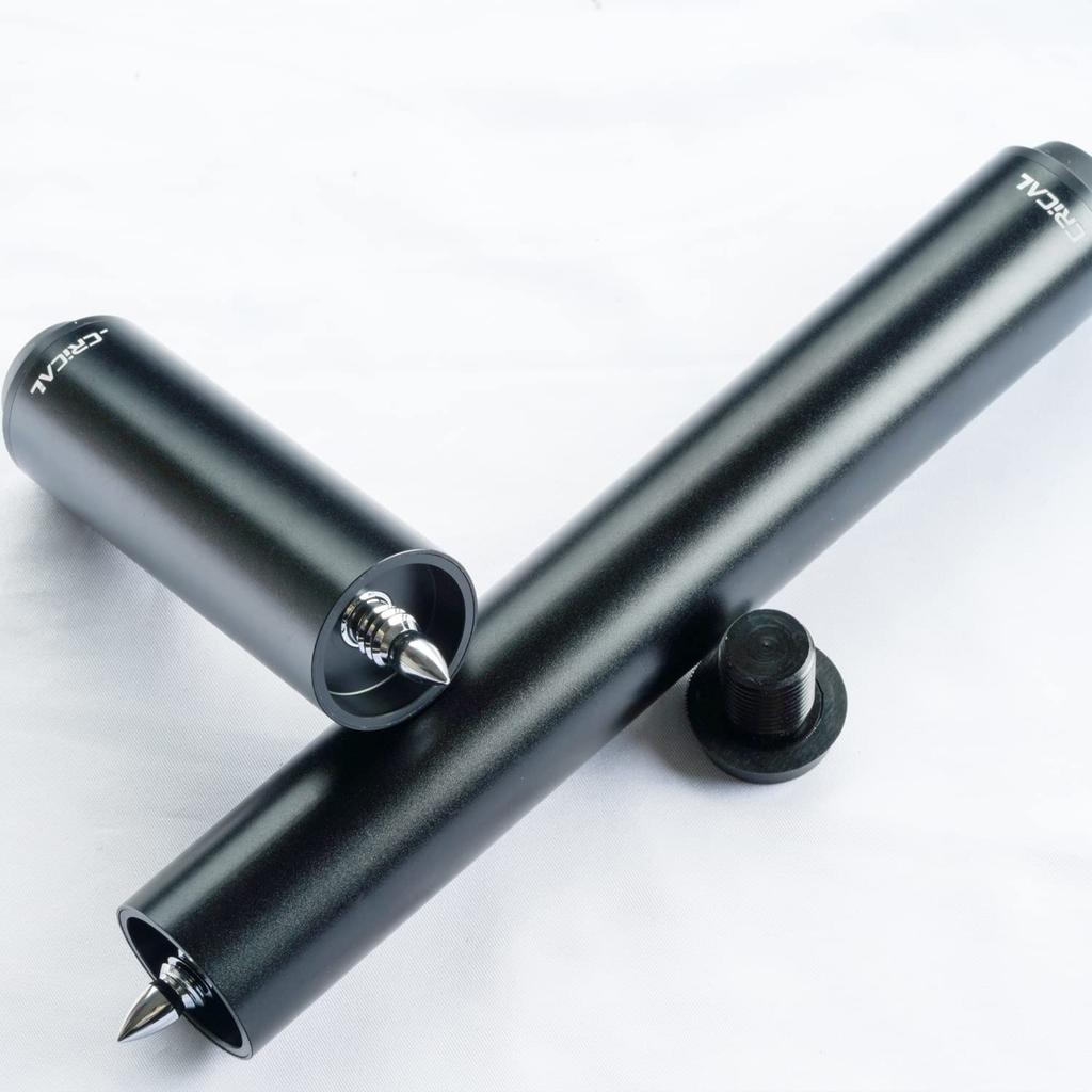 CRICAL Pool Cue Extensions, 2/3/4/8 Inch Carbon Fiber Billiard Cue Extensions with 7 Bumpers, Billiard Accessories