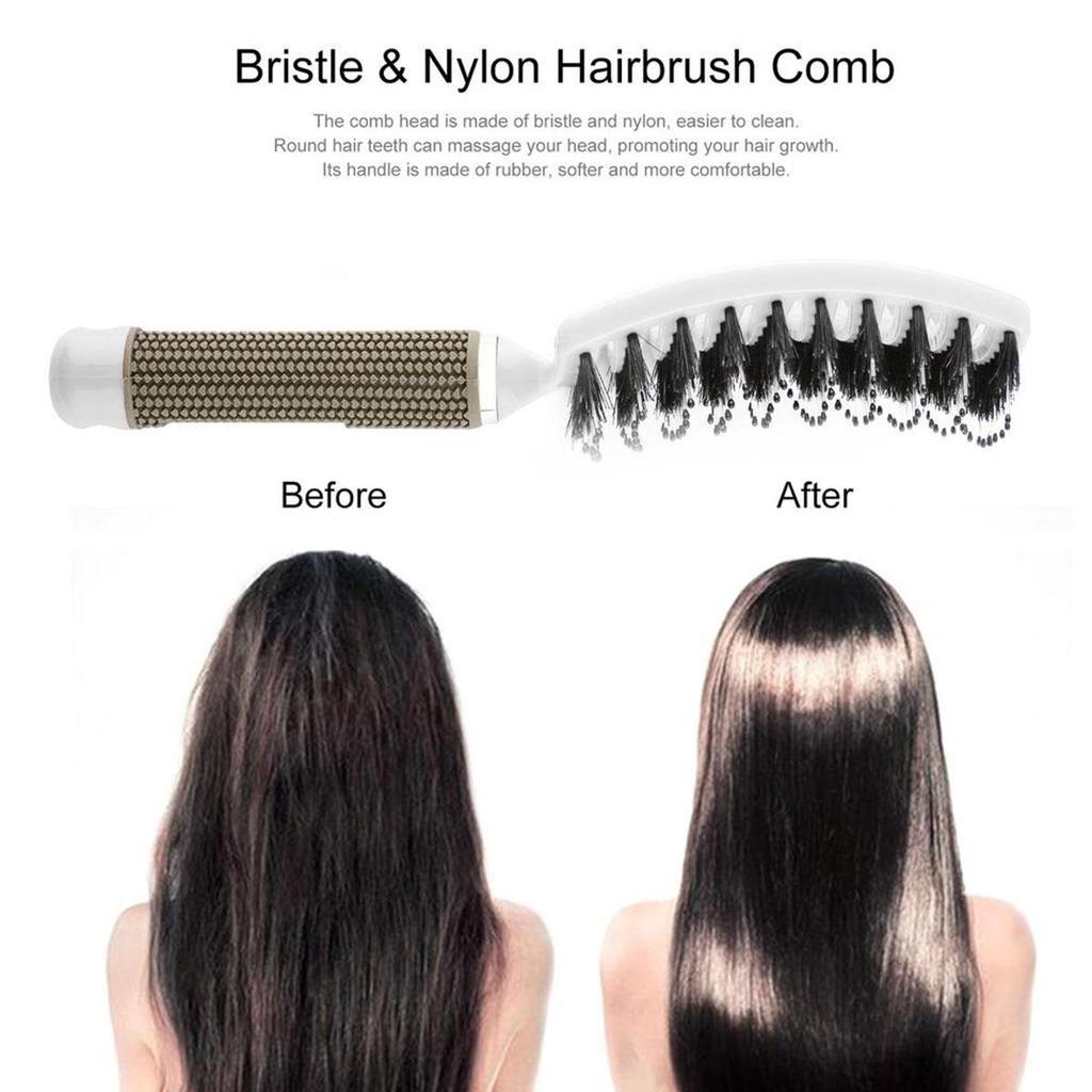 Haar Kopfhaut Massage Kamm Borsten Nylon Haarbürste Nass Lockiges Haar Styling Werkzeug