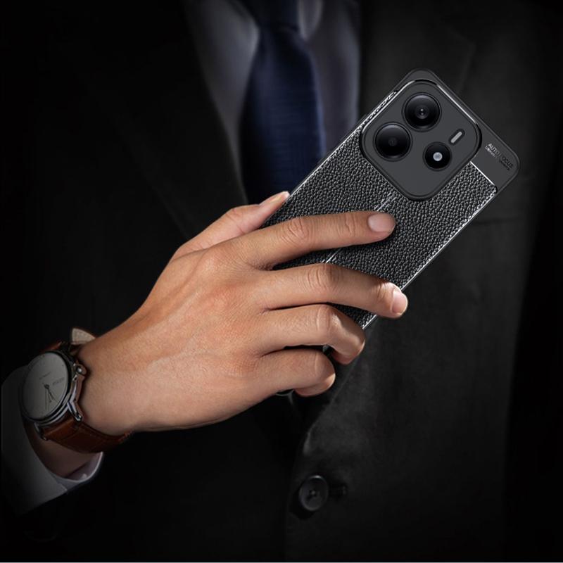 Für Redmi Note 14 4G Hülle Abdeckung Xiaomi Redmi Note 14 4G Capas Stoßfeste Bumper Rückseite TPU Weiches Leder Fundas Redmi Note 14 4G