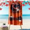 Name Custom Chicago Bears Print Beach Towel, Large Soft Quick Dry Towel for Beach Camping Swimming