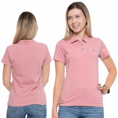 Women's Cotton Polo Shirt with Collar MORAJ S Pink