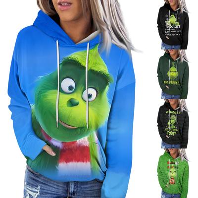 Women's Fashion Casual Long Sleeve Christmas Printed Sweatshirt