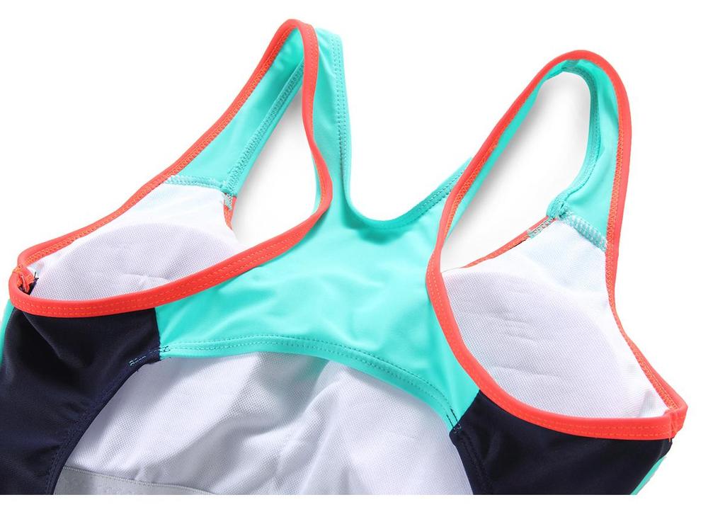 Women's High-Quality Conservative Triangle One-Piece Swimsuit for Professional Training