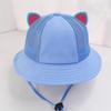 Children's Yellow Cotton Fisherman Hat with Logo for Primary Students, Kindergarten and Spring Outings
