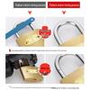 Universal Padlock: Single Key Opens Multiple Locks - Compact Copper Lock for Dormitories