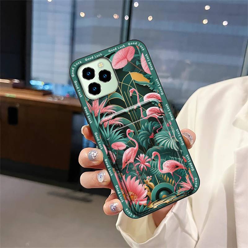 Dirt-resistant Durable Phone Case For Oukitel C21 Pro Fashion Design Full Wrap Silicone Graffiti TPU Card Slot Cover