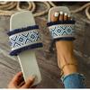 Fashion New Women Summer Straw Woven Casual Slippers Outdoor Espadrille Flip-flops Fashion Flat Ladies Sandals and Slippers Plus Size 43