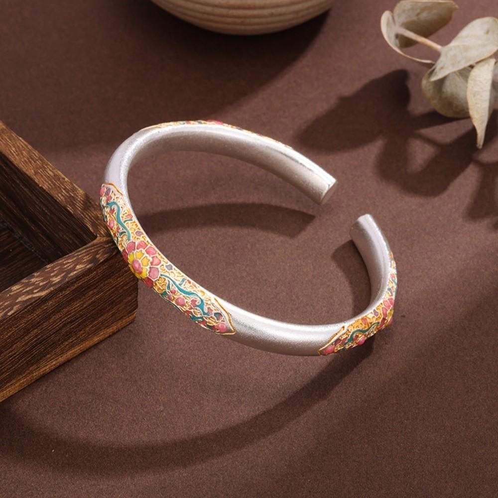 Classic Women's Ring Traditional Chinese Cloisonne Bracelet Handicraft Enamel Bracelet  Accessories
