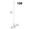 Nylon Straight Needle Hook Rig Alloy Copper Carp Fishing Hooks  Bait Fishing